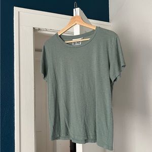 Jungmaven Ojai Tee Shirt Blue Green